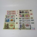 Zimbabwe 5th Issue - Full set of 5th issue banknotes - all uncirculated - 10 notes in total