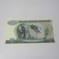 Zimbabwe 3rd issue uncirculated set - $2, $5, $10. $20 - Harare 1983