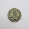 1905 Argentina Five Centavos VF