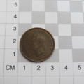 1942 South Africa half penny with major die flaw