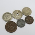 Lot of 6 coins - Each one over 100 years old