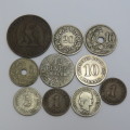 Lot of 10 antique coins - All over 100 years old each