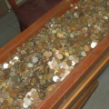 1 kg of mixed coins - We scoop 1kg of coins from our bin - No choosing