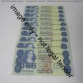 GPC de Kock 3rd issue - Lot of 10 uncirculated R2 banknotes with consecutive numbers