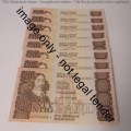 CL Stals - 1st issue Lot of 22 uncirculated R20 banknotes with consecutive numbers