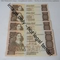 CL Stals - 1st issue Lot of 4 uncirculated R20 banknotes with consecutive numbers