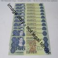 GPC de Kock 3rd issue - Lot of 10 uncirculated R2 banknotes with consecutive numbers