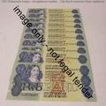 GPC de Kock 3rd issue - Lot of 10 uncirculated R2 banknotes with consecutive numbers