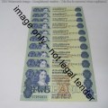 GPC de Kock 3rd issue 1984 - Lot of 10 uncirculated R2 banknotes with consecutive numbers