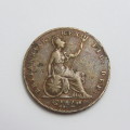 1827 Great Britain half penny Fine