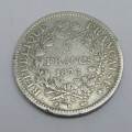 1876 France Silver 5 Francs