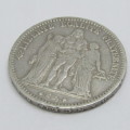 1876 France Silver 5 Francs