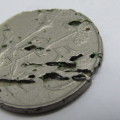 Counterfeit South Africa 50 cent coin - casting gone wrong