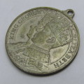 1937 George 6 long may they reign medallion - scarce type