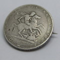 1819 Great Britain George 3 Crown - made into pendant