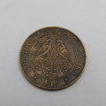 1932 South Africa quarter penny