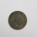 1862 France two centimes AU