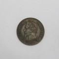 1862 France two centimes AU