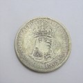 1925 South Africa half crown - Well used