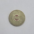 Post Office token - South Africa - Unusual with C at the back and in silver