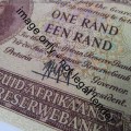 South Africa 1961 MH de Kock One Rand AU ( slight middle dent)