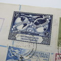 Registered first day cover from Lobatsi Bechuanaland to Jenkintown Penna U.S.A 10 October 1949