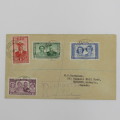 Registered postal cover from Lobatsi Bechuanaland to Ontario Canada 17 April 1947