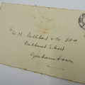 Postal cover front from Molepolole Bechuanaland to Grahamstown South Africa