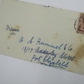 Postal cover from Bechuanaland protectorate to Port Elizabeth South Africa 6 March 1935