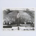 Photograph on photo paper of what looks like a Nazi meeting 125mm x 175mm