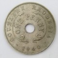 1940 Southern Rhodesia Penny - XF