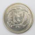 1980 Dominican Republic Crown Size DUARTE coin - only 20000 minted