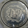 1972 Dominican Republic Silver DUARTE crown size coin - only 3000 minted