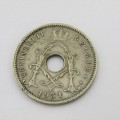 1931 Belgium 5 Centimes - double stuck on 3