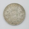 1873 Belgium Silver 5 Francs