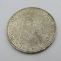 1929 Netherlands 2 1/2 Gulden - AU+