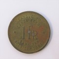 1944 Belgium Congo 1 Franc - XF