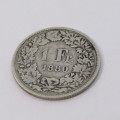 1880 Switzerland Franc - scarce