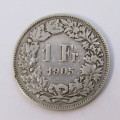 1905 Switzerland 1 Franc