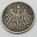 1904 German States Prussia 2 Mark - VF