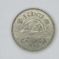 1942 Canada 5 cent - AU with lustre