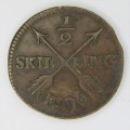 1809 Sweden 1/2 Skilling