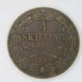 1849 Sweden 4 Skilling