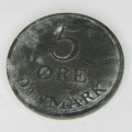 1950 Denmark 5 ORE - scarce