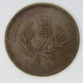 1832 Canada half Penny Nova Scotia