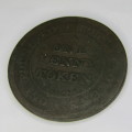 1813 British One Penny Token - well worn