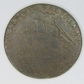 1791 British Liverpool Half Penny token