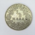 1905 J German Empire Half Mark - AU