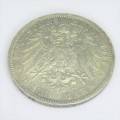 1911 A German States Prussia silver 3 Mark - XF+