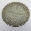 1892 ZAR Paul Kruger 1 Shilling - VF